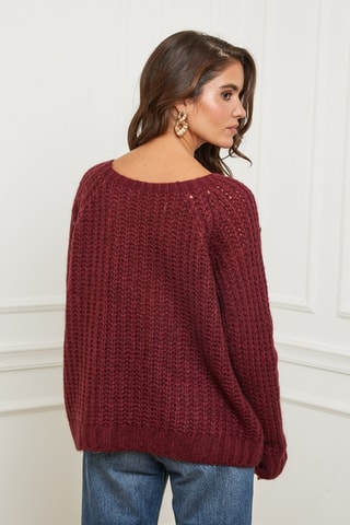 Trui  - Bordeauxrood