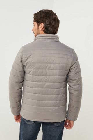 Doudoune droite  - Gris