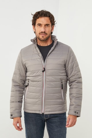 Doudoune droite  - Gris