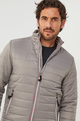 Doudoune droite  - Gris