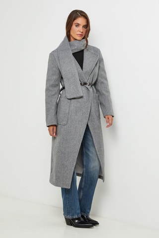 Manteau droit  - Gris