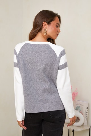 Trui  - Wit en grijs