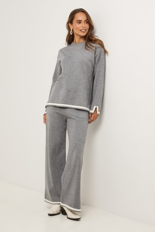 Trui en Broek  - Wit en grijs