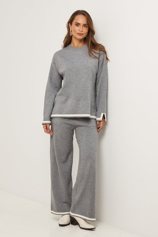 Trui en Broek  - Wit en grijs