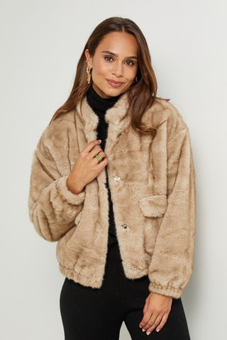 Veste droite  - Beige