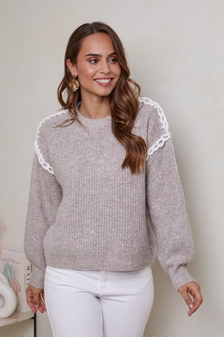 Trui  - Wit en grijs