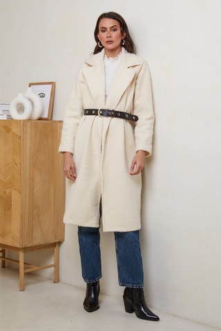 Manteau ajusté - Écru