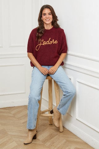 Trui  - Bordeauxrood