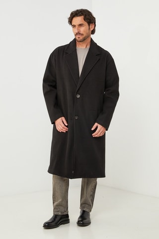 Manteau droit  - Noir