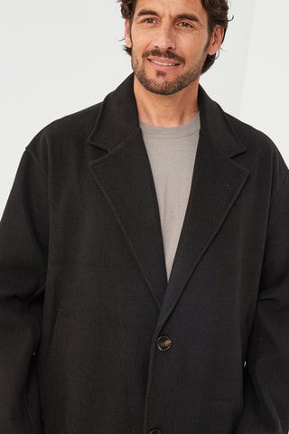 Manteau droit  - Noir