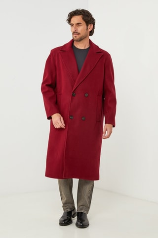 Manteau droit  - Bordeaux