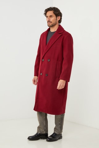 Manteau droit  - Bordeaux