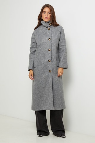Manteau droit  - Gris