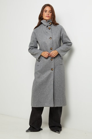 Manteau droit  - Gris
