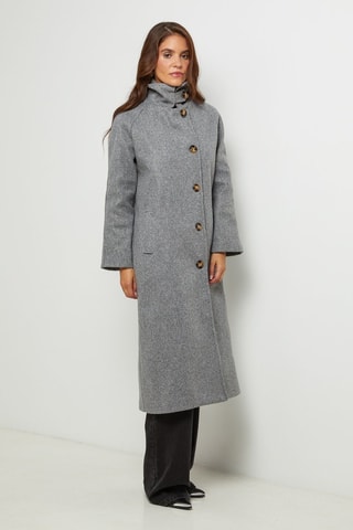 Manteau droit  - Gris