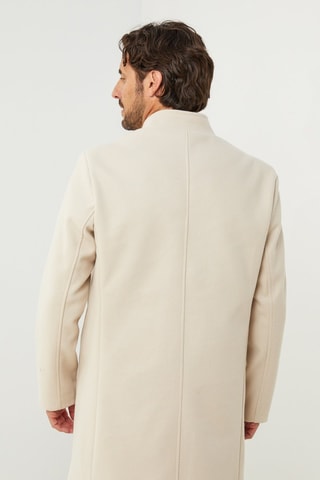 Manteau droit  - Beige