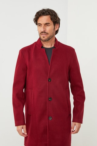 Manteau droit  - Bordeaux