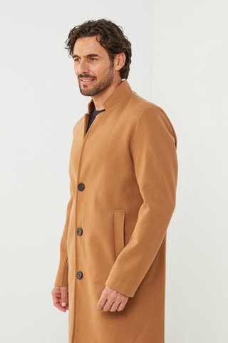 Manteau droit  - Camel