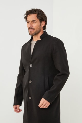 Manteau droit  - Noir