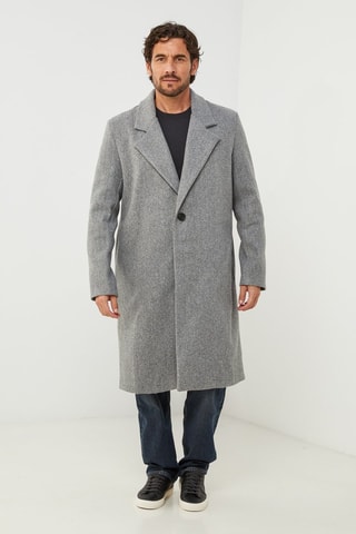Manteau droit  - Gris