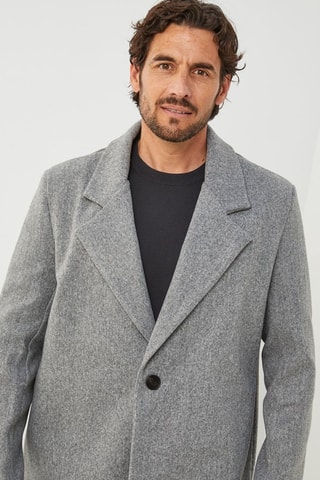Manteau droit  - Gris