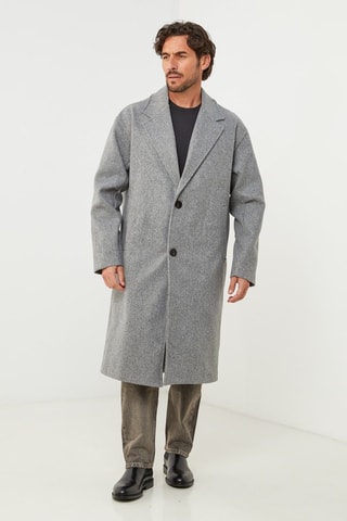Manteau droit  - Gris