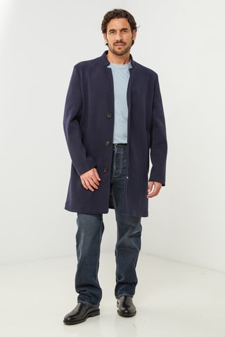 Manteau droit  - Bleu marine