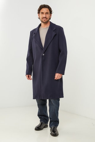 Manteau droit  - Bleu marine