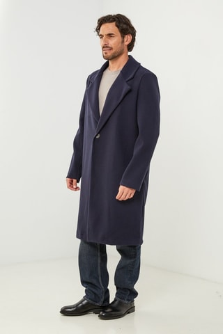 Manteau droit  - Bleu marine