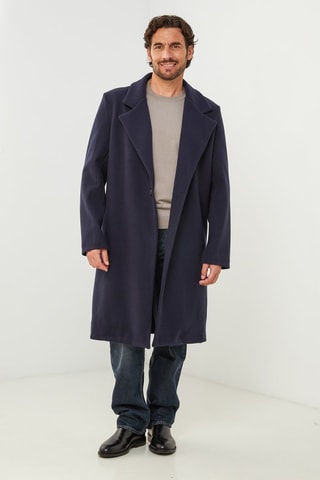 Manteau droit  - Bleu marine