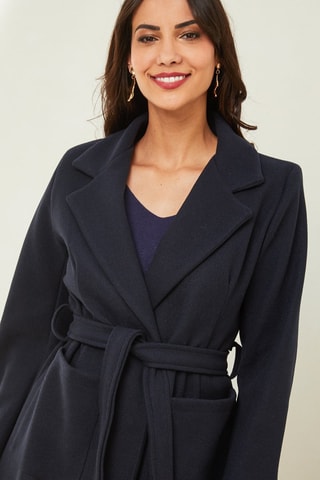 Lange Jas - Marineblauw