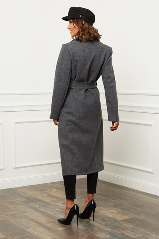 Manteau long droit  - Anthracite