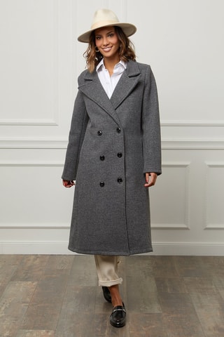 Manteau long droit  - Anthracite