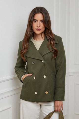 Manteau droit  - Kaki