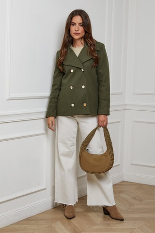 Manteau droit  - Kaki