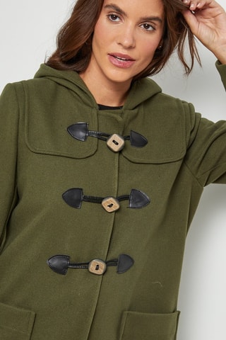 Dufflecoat met Capuchon  - Kaki