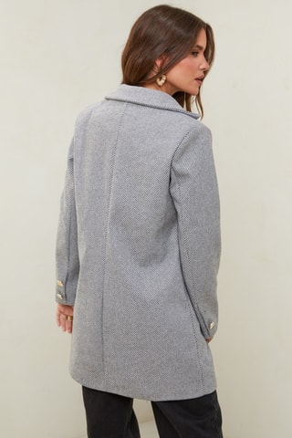 Manteau droit  - Gris