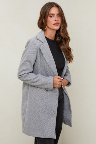 Manteau droit  - Gris