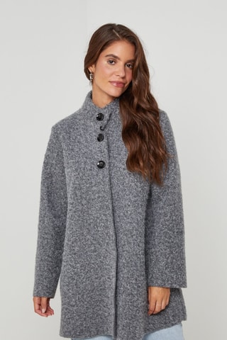 Manteau  trapèze - Gris