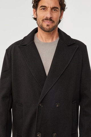 Manteau droit  - Noir
