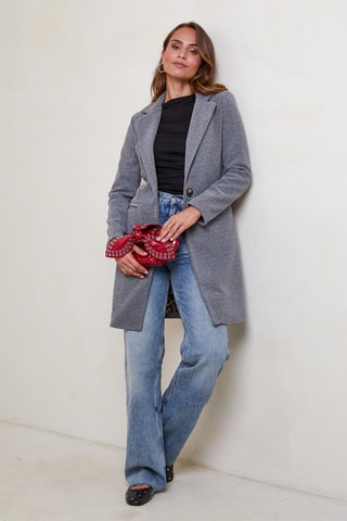 Manteau droit  - Gris