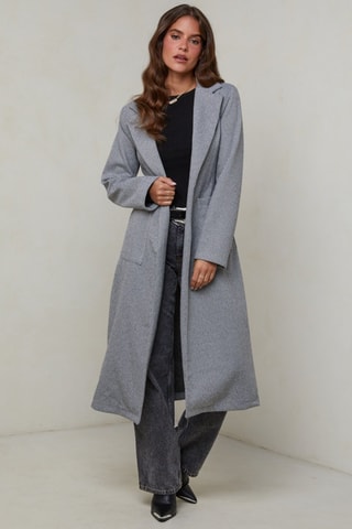 Manteau droit  - Gris