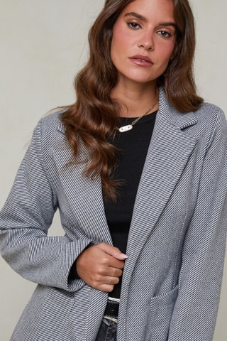 Manteau droit  - Gris
