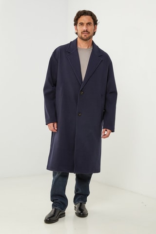 Manteau droit  - Bleu marine