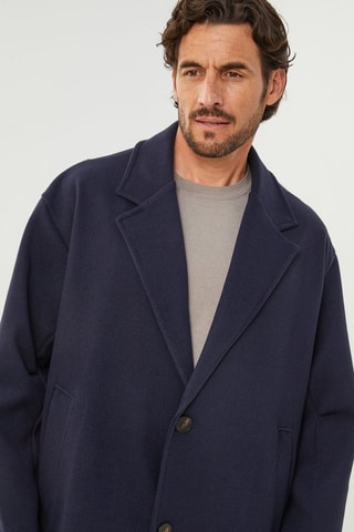 Manteau droit  - Bleu marine