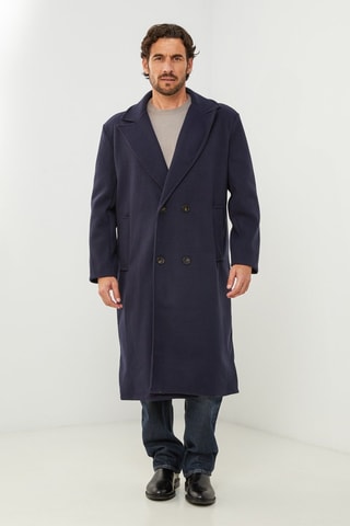 Manteau droit  - Bleu marine