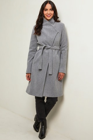Manteau droit  - Gris