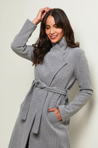 Manteau droit  - Gris