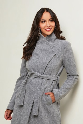 Manteau droit  - Gris