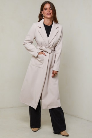 Manteau droit  - Écru